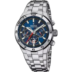 Festina Chrono Bike Blue Dial Stainless Steel Strap Men's Watch F20670/1 