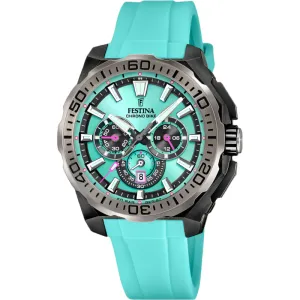Festina Chrono Bike Blue Rubber Strap Watch f20726/2 