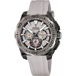 Festina Chrono Bike Grey Rubber Strap Watch f20726/1 