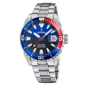 Festina Men's Sophisticated Stainless Steel Watch F20669/4 - BlueThe Originals Series 