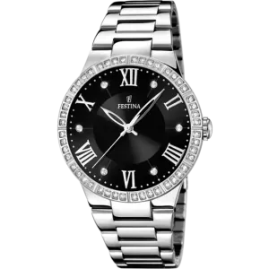 Festina Women's Elegance Zirconia Adorned Stainless Steel Watch F16719/2 