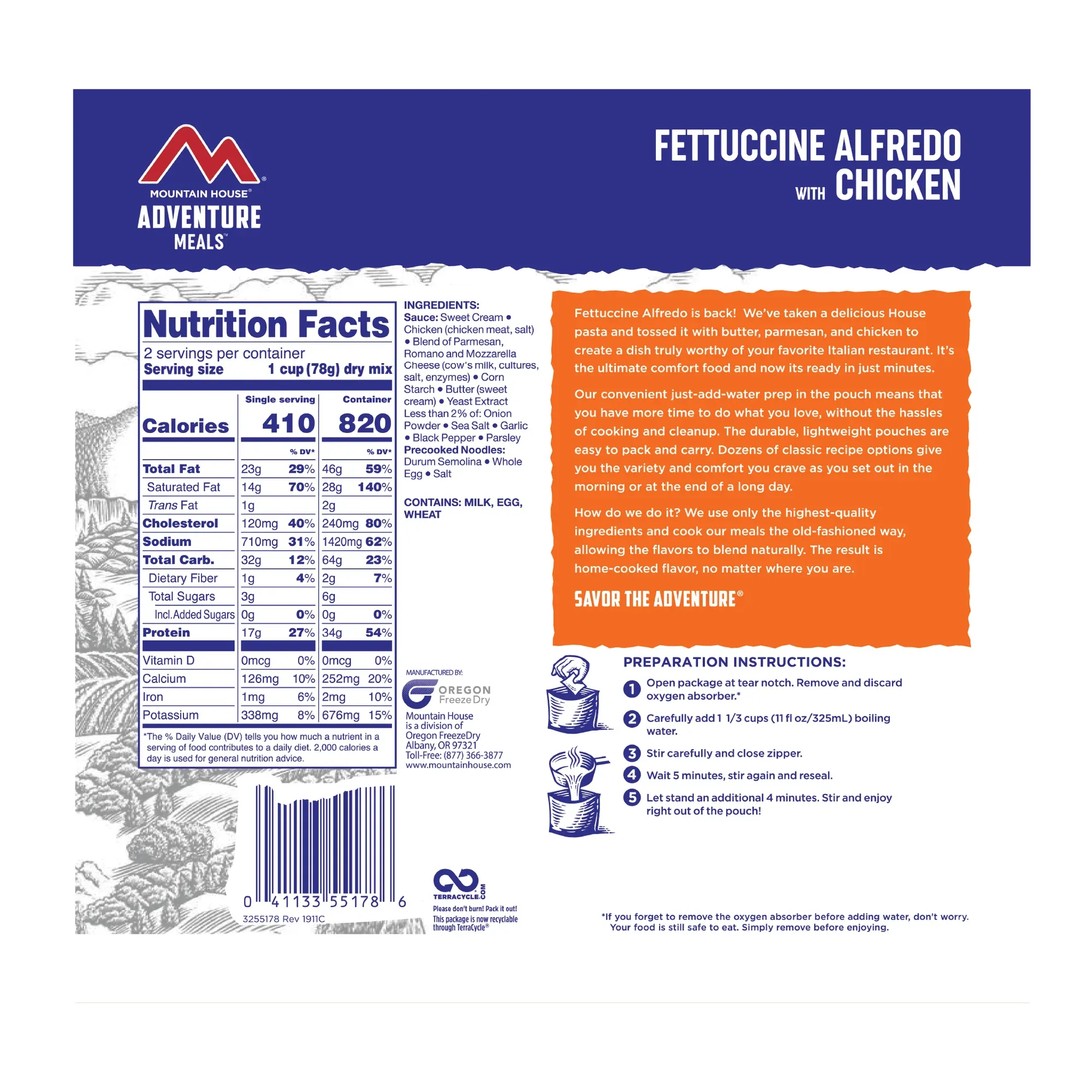 Fettuccine Allfredo with Chicken