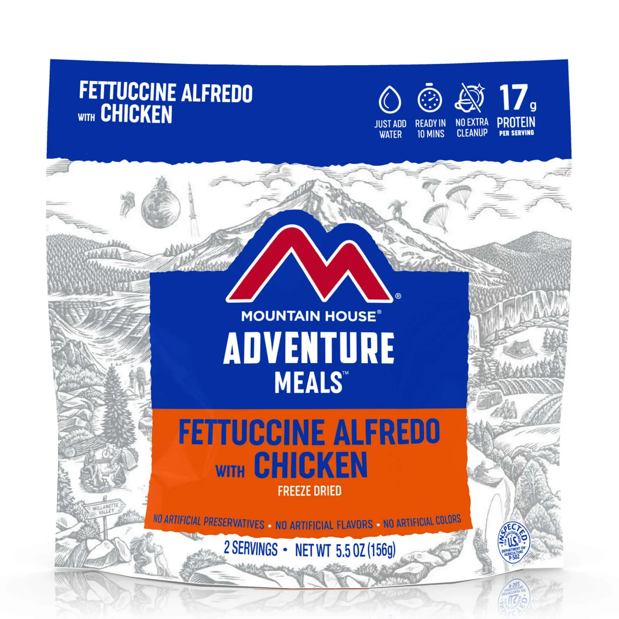 Fettuccine Allfredo with Chicken portable camping kitchen set discount camping cookware kit sale olding camp kitchen box clearance