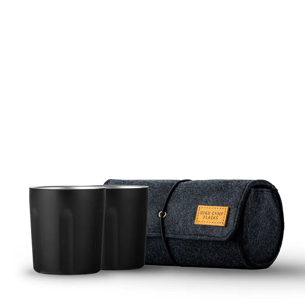 Firelight Tumbler 2-Pack   Soft Case insulated camp mug discount collapsible silicone cup stainless steel tumbler with lid