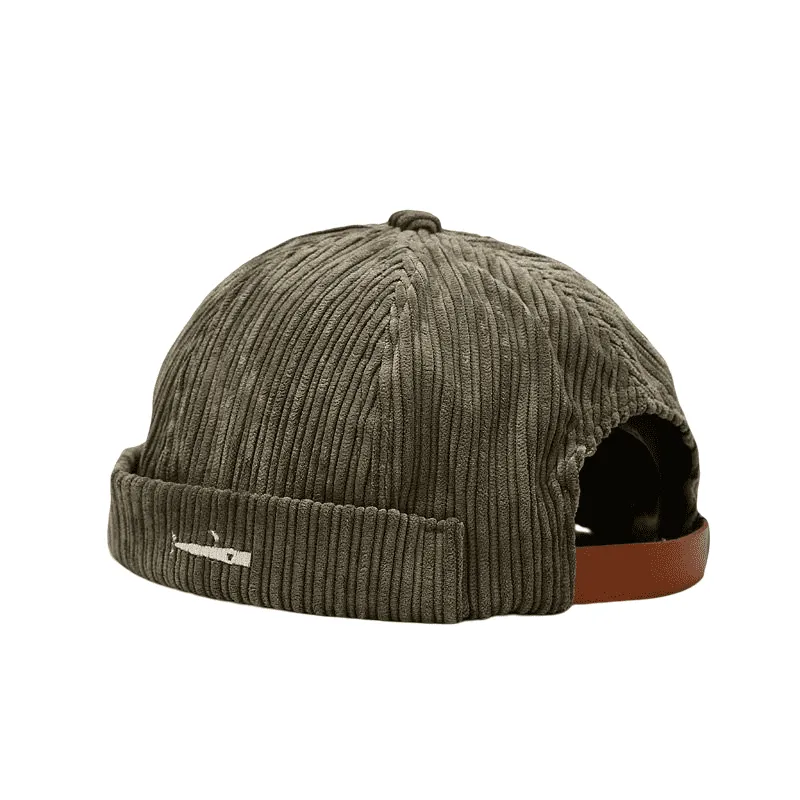 Fisherman Corduroy Docker Cap