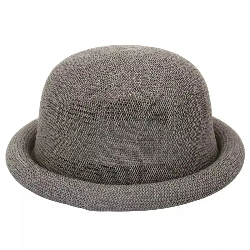 Florence Rolled-Up Brim Bowler Hat