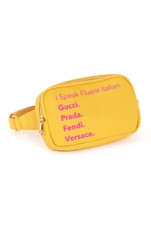 Fluent Italian Franny Fanny In Lemon belt bags on sale