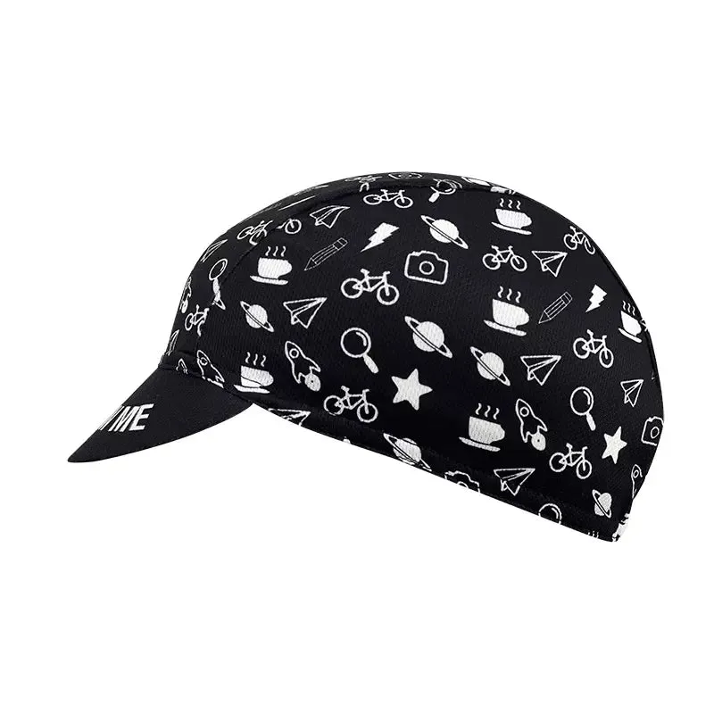 Follow Me Black Cycling Cap