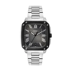 Fossil Crosby Three-Hand Grey Dial Stainless Steel Watch FS6122 
