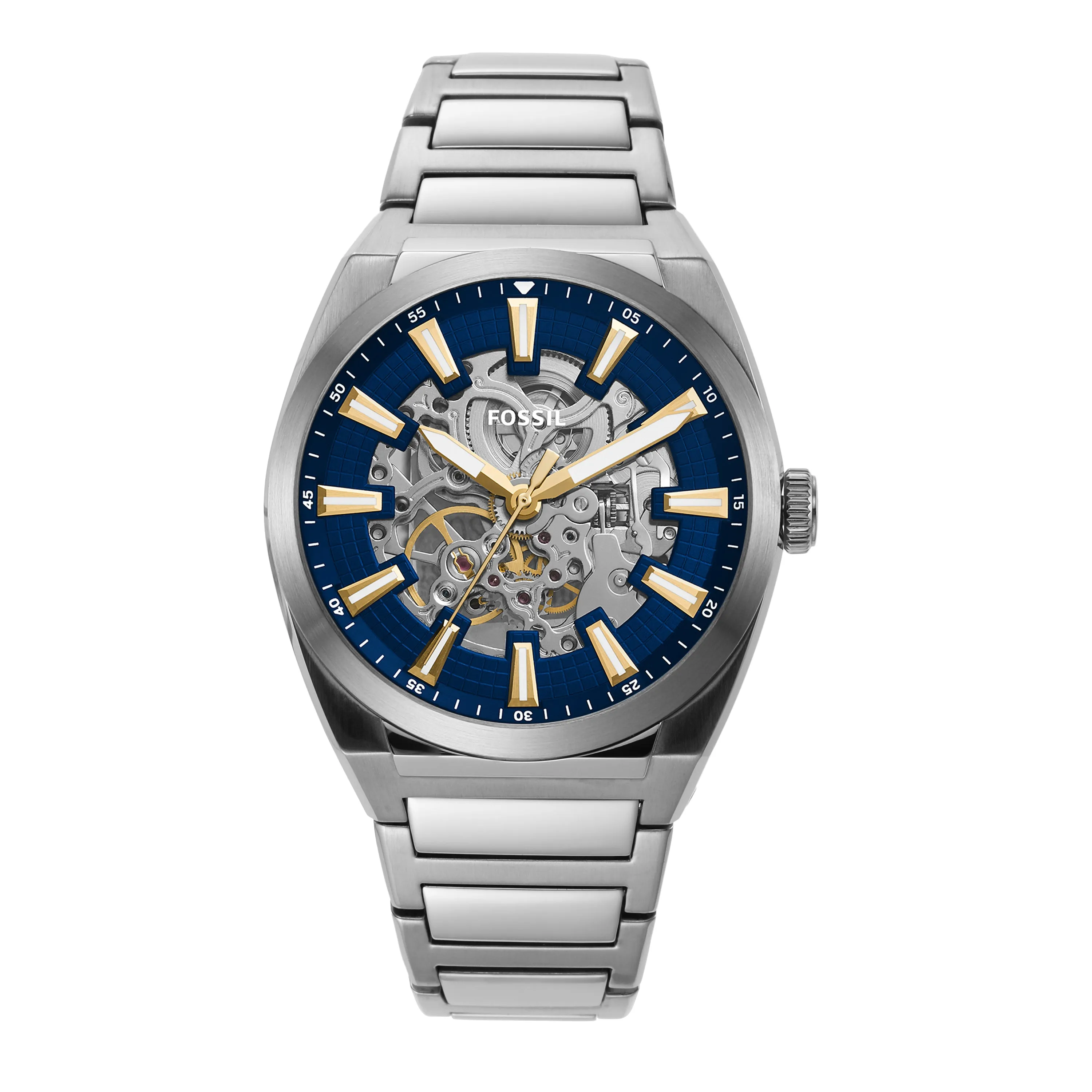 Fossil Everett Automatic Blue Dial Mens Watch ME3220 