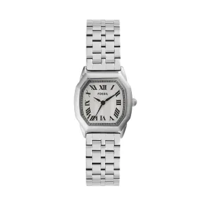 Fossil Harlow Three-Hand Cream Dial Stainless Steel Watch ES5363 