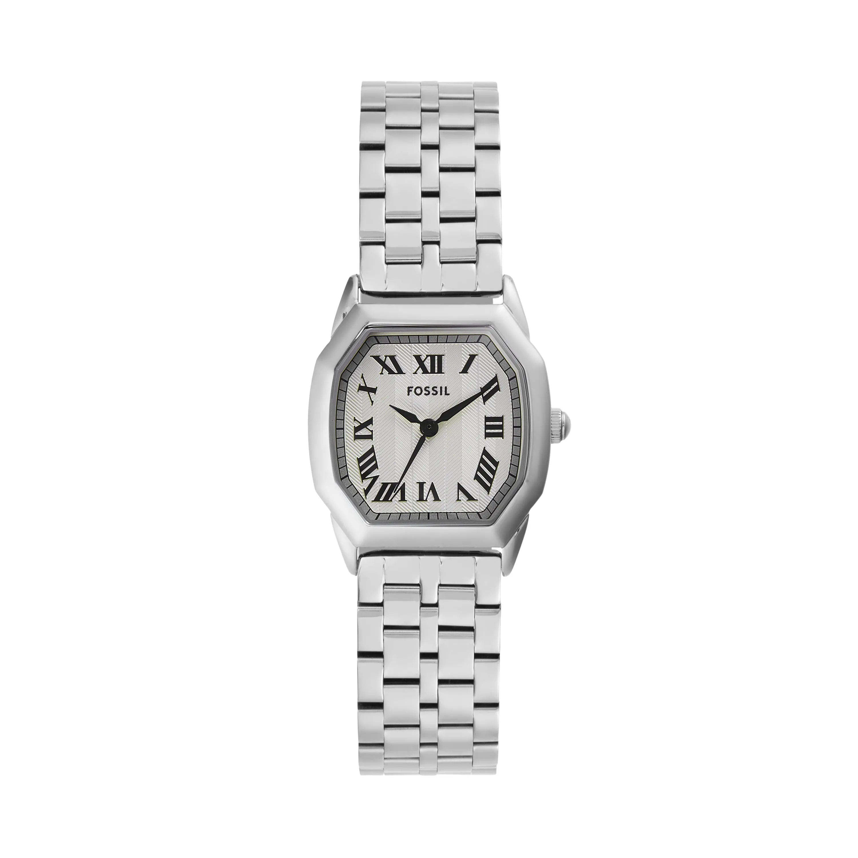 Fossil Harlow Three-Hand Cream Dial Stainless Steel Watch ES5363 