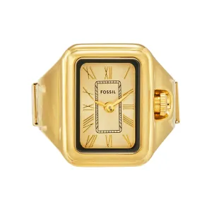 Fossil Raquel Chic Gold-Tone Stainless Steel Timekeeping Ring ES5343 