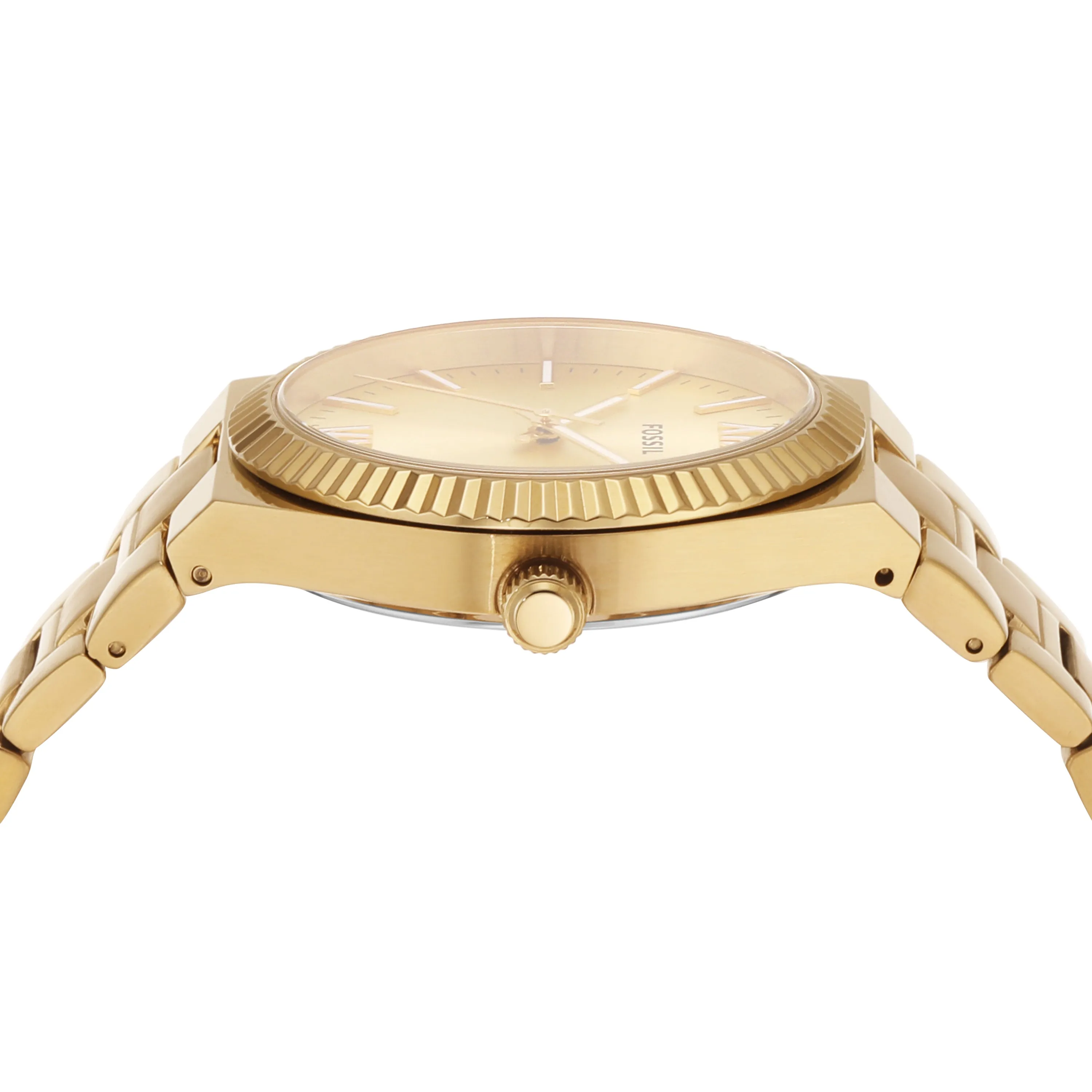 Fossil Scarlette Gold-Tone Stainless Steel Watch with Date Function ES5299