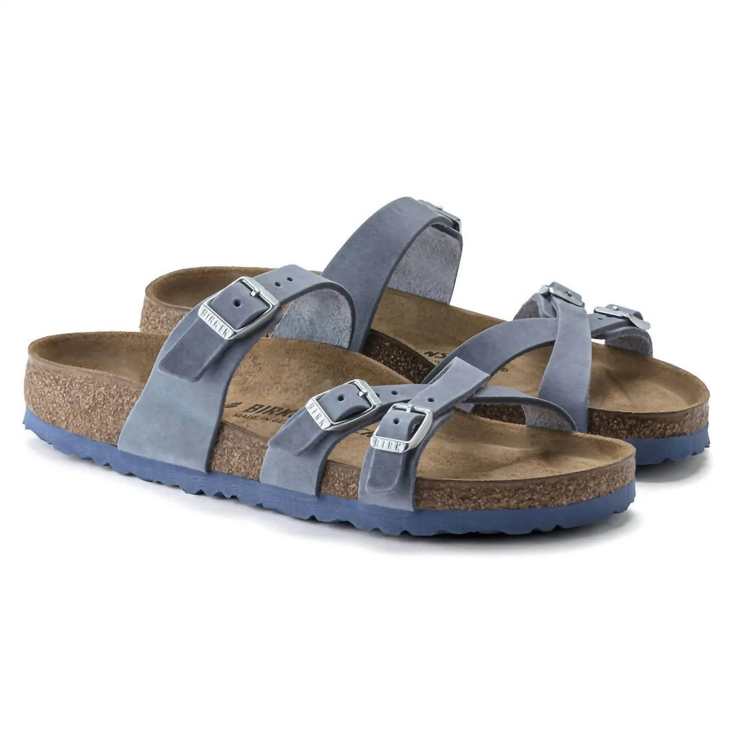 Sandale Franca à lanières en bleu poussiéreux