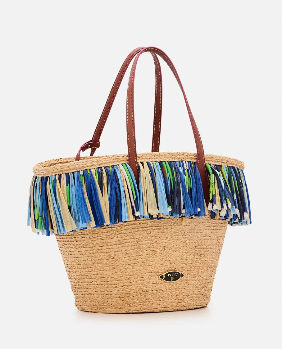 Fringes Basket Bag