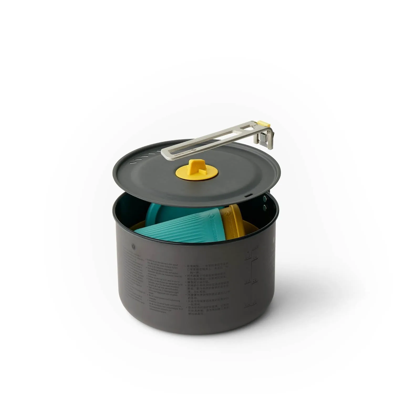 Frontier Ultralight 2L Pot Cook Set - (5 Piece) portable camping kitchen set discount camping cookware kit sale olding camp kitchen box clearance