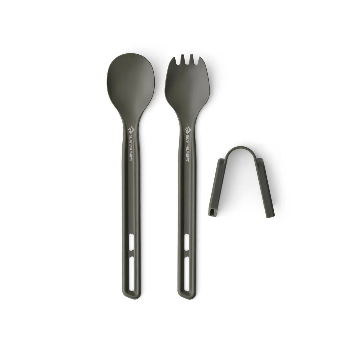 Frontier Ultralight Cutlery Set - Long Handle Spoon & Spork portable camping kitchen set discount camping cookware kit sale olding camp kitchen box clearance