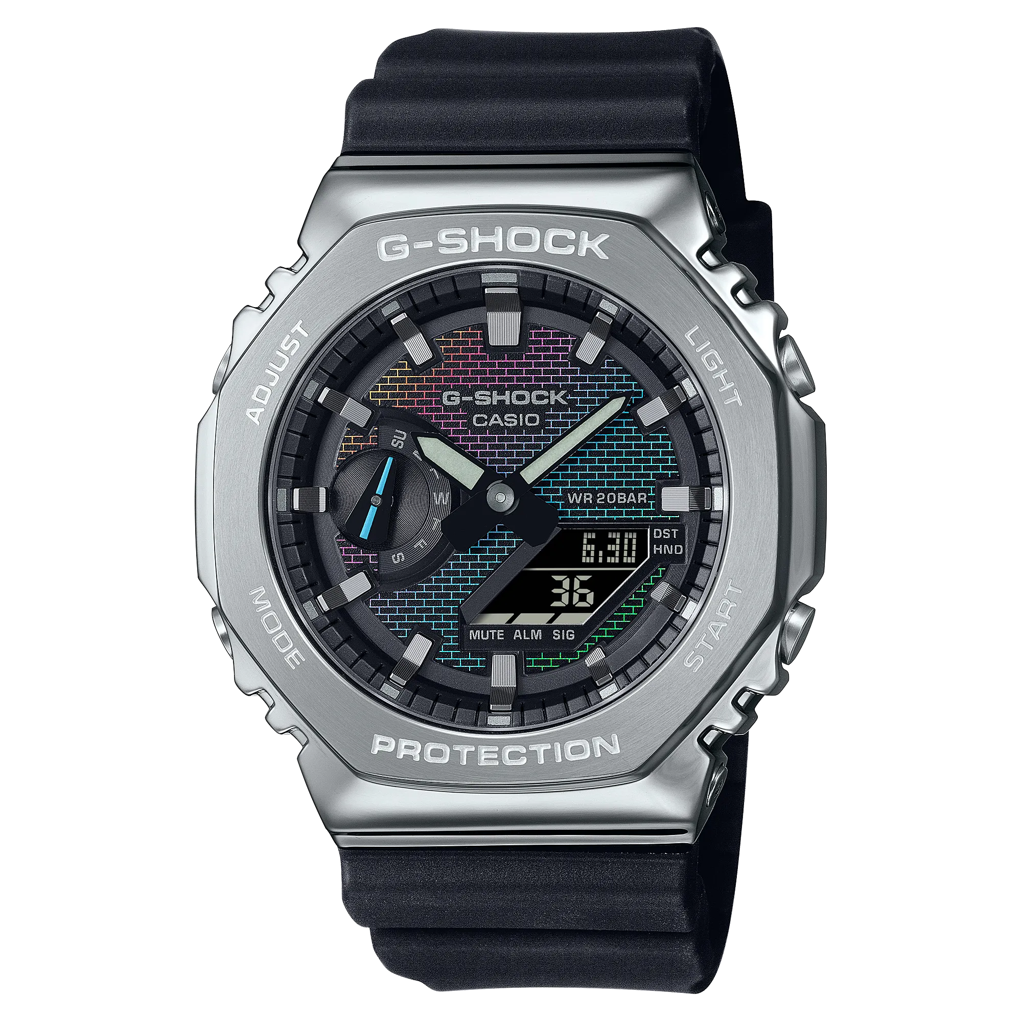 G-Shock 2100 Series G-Steel Black Resin Band Watch GM2100RW-1A 