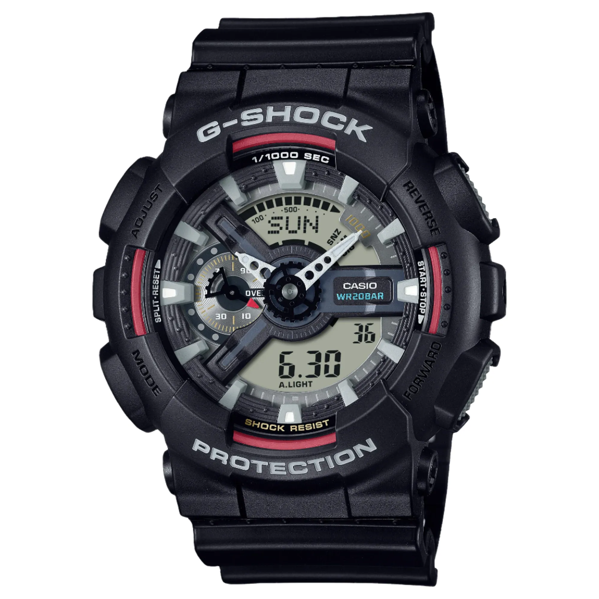 G-Shock Analog Digital Black Dial Black Resin Band Watch GA110RL-1A 
