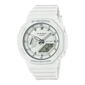 G-Shock Analog Digital DUO 2100 Mid Size White Resin Band Watch GMAS2100-7A 