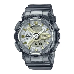 G-Shock Analog Digital Grey Dial Transparent Resin Band Watch GMAS110GS-8A 