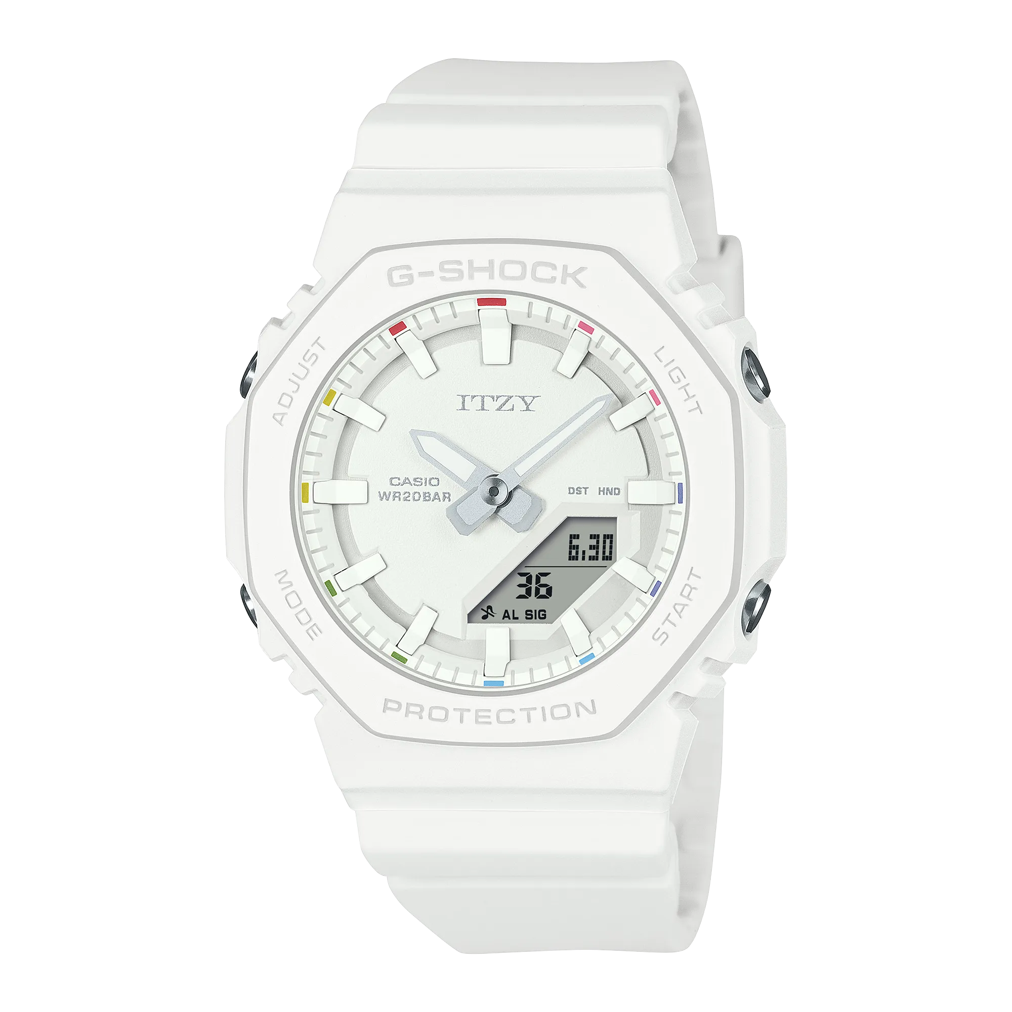 G-Shock Analog Digital Itzy Collaboration White Resin Band GMAP2100IT-7A 