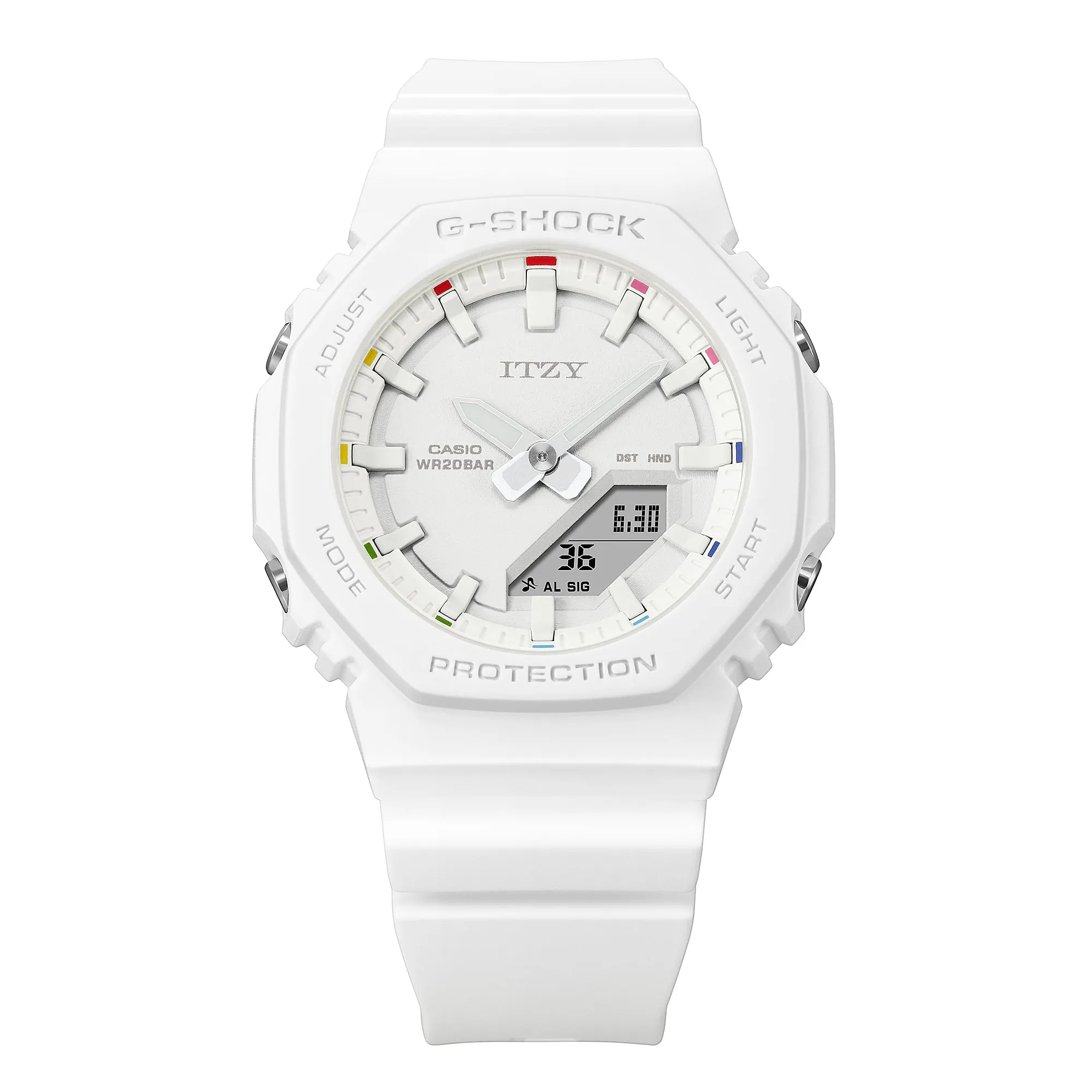 G-Shock Analog Digital Itzy Collaboration White Resin Band GMAP2100IT-7A