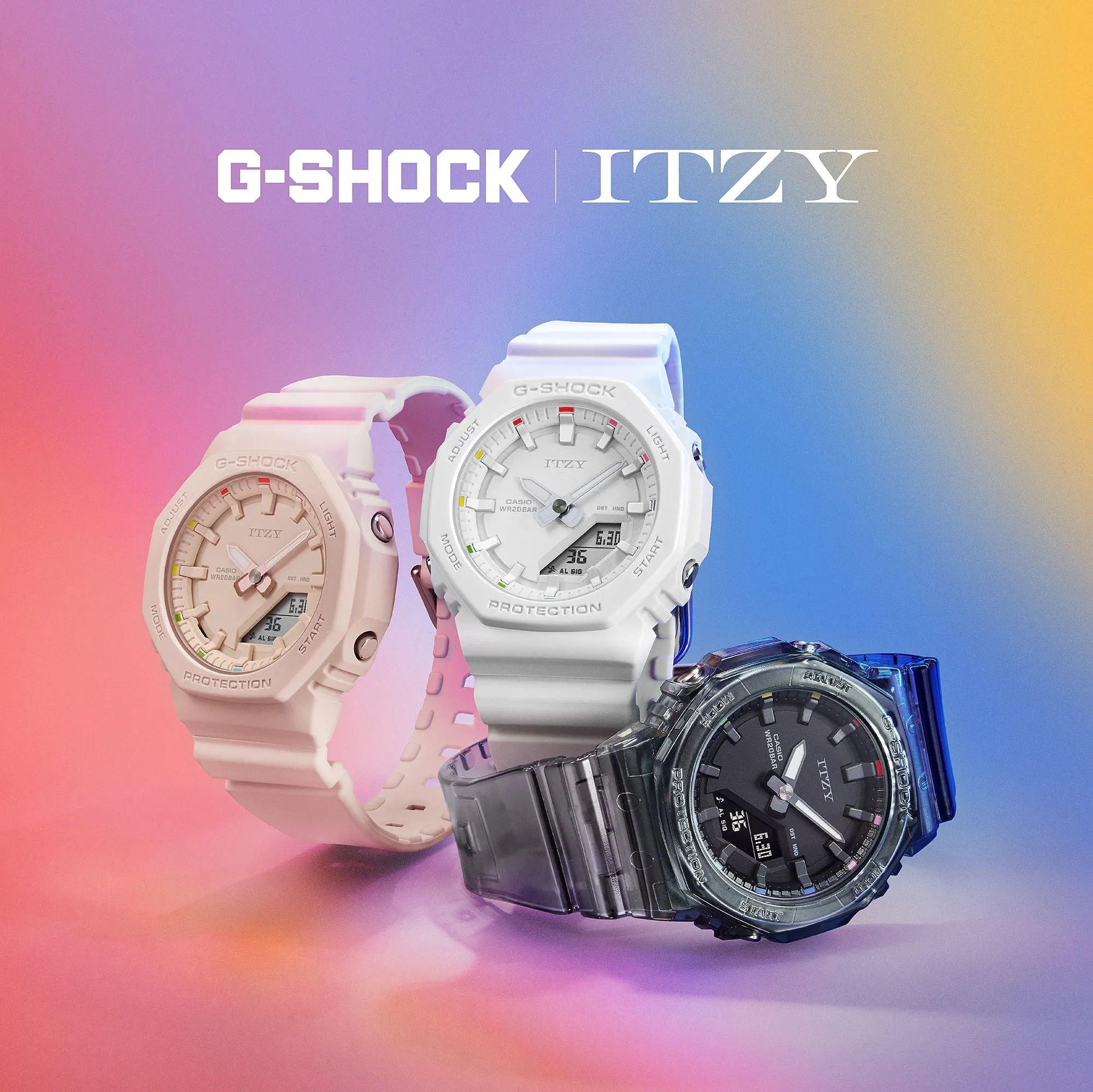 G-Shock Analog Digital Itzy Collaboration White Resin Band GMAP2100IT-7A