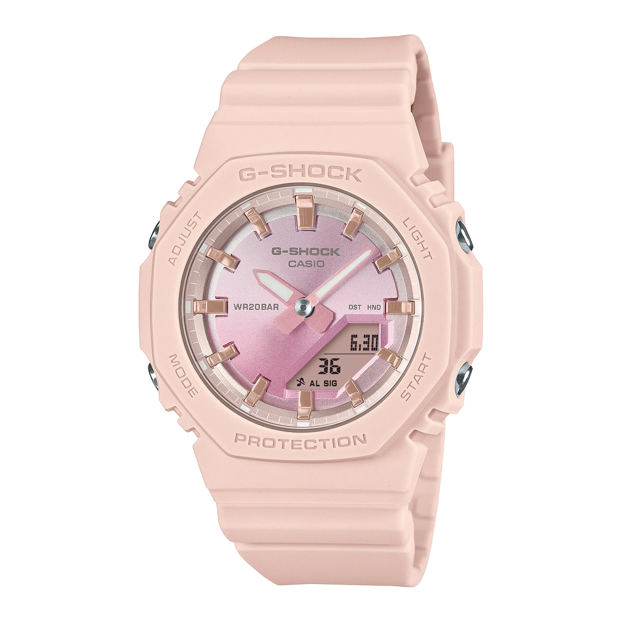 G-Shock Analog Digital Pink Resin Band Watch GMAP2100SG-4A 