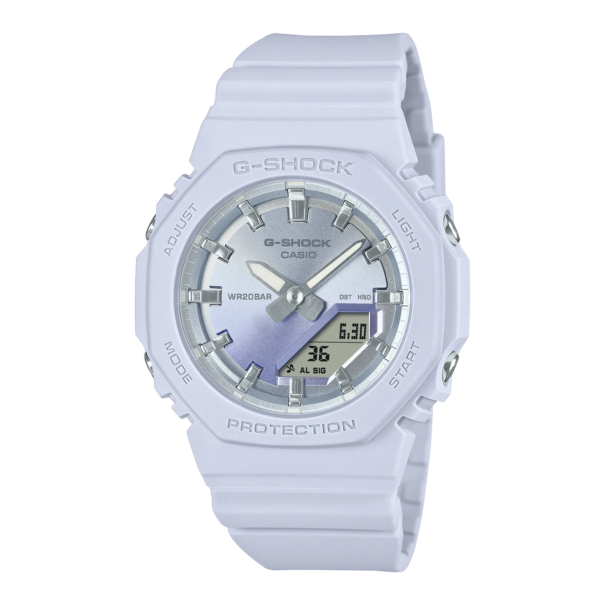 G-Shock Analog Digital White Resin Band Watch GMAP2100SG-2A 