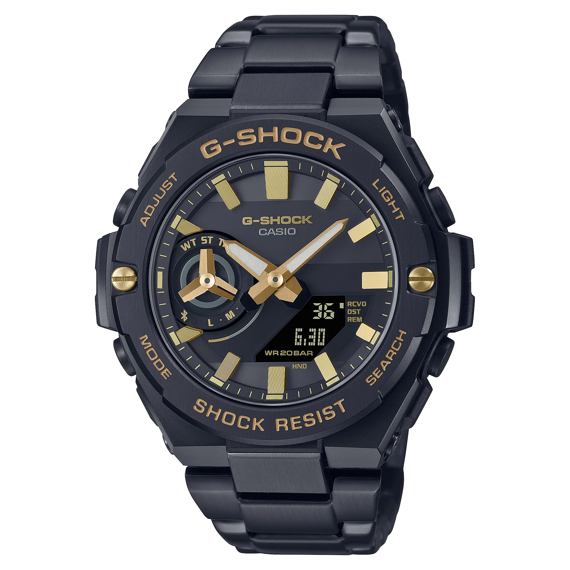 G-Shock Black Stainless Steel Solar Watch GSTB500BD-1A9 