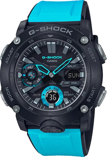G-Shock Carbon Core Blue Band Watch GA2000-1A2 