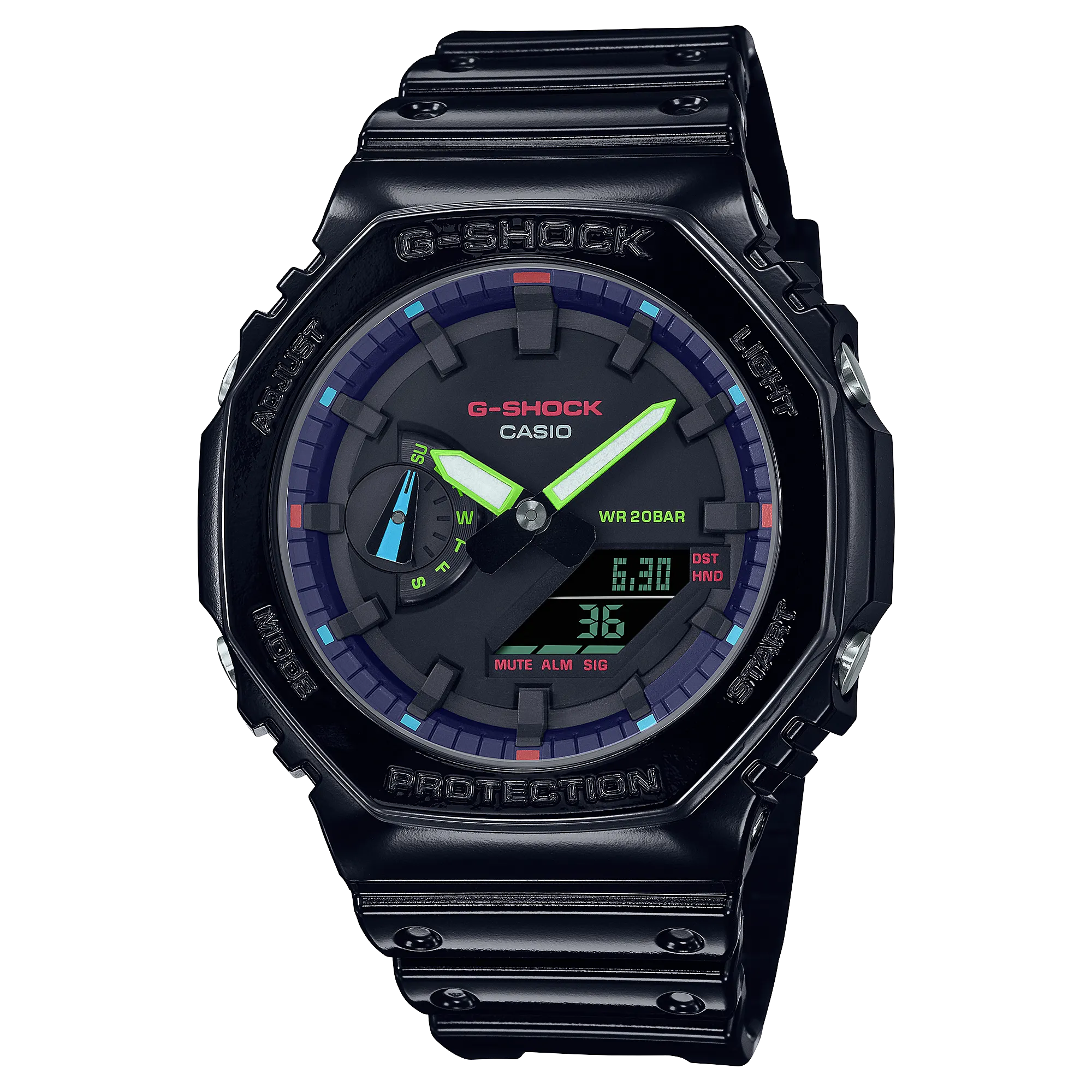 G-Shock CasiOak RGB Gamers Collection GA2100RGB-1A 