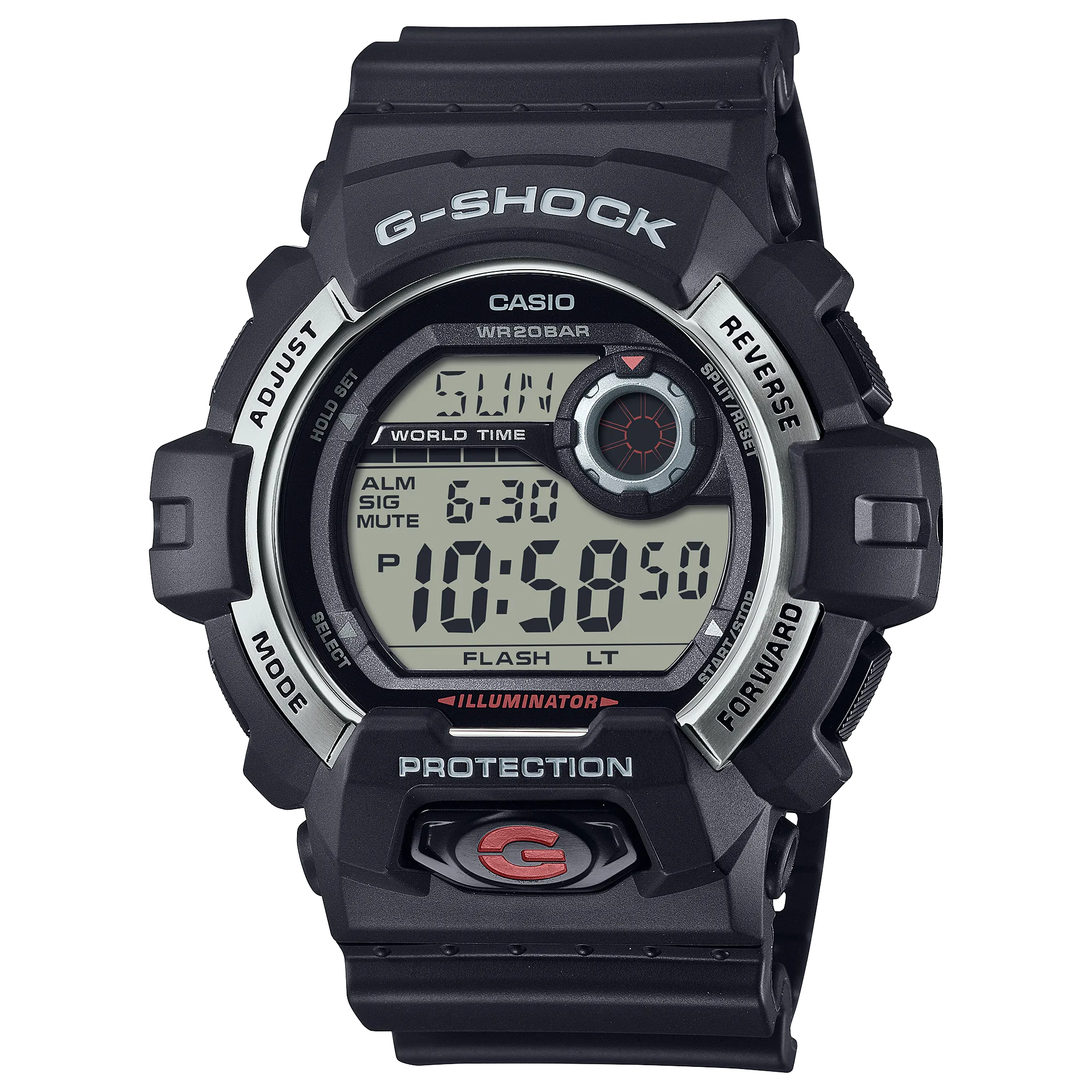 G-Shock Digital 8900 Series Black Resin Band Watch G8900S-1D 