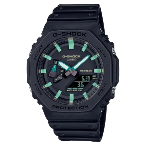 G-Shock Digital Black Resin Band Men's Watch GA2100RC-1A 