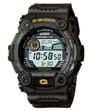 G-Shock Digital Tide Dark Green Resin Band Watch G7900-3D 