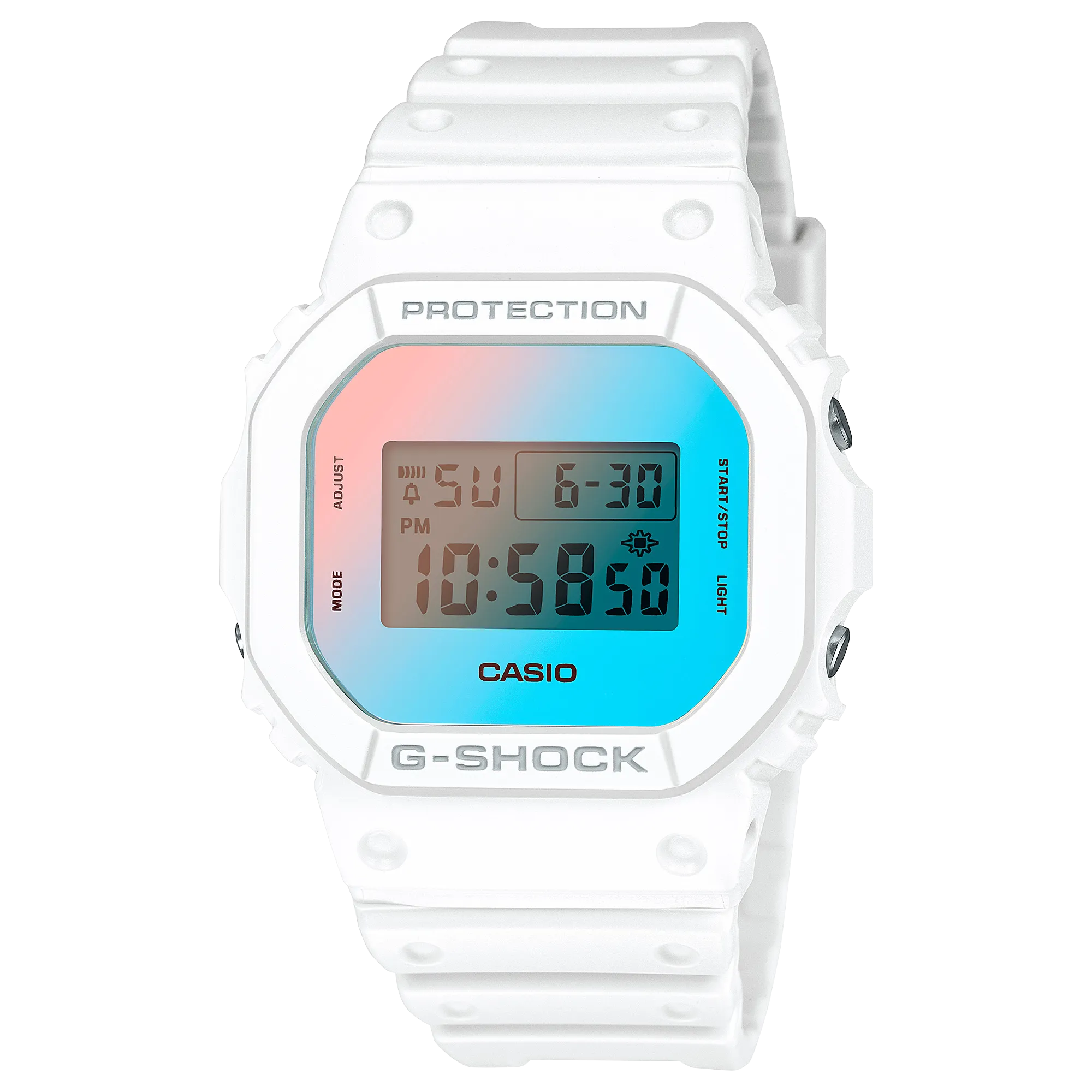 G-Shock Digital White Resin Band Watch DW5600TL-7D 