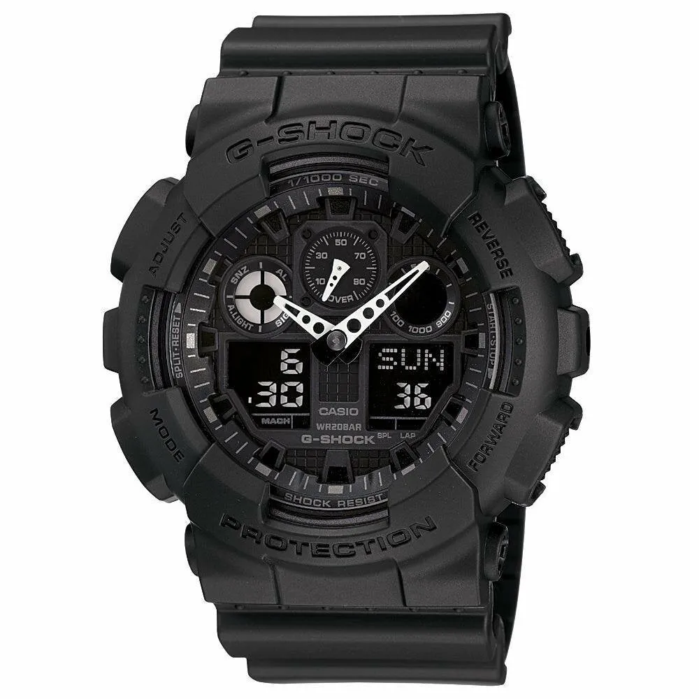 G-Shock Military Matte Black Men's Watch GA100-1A1 