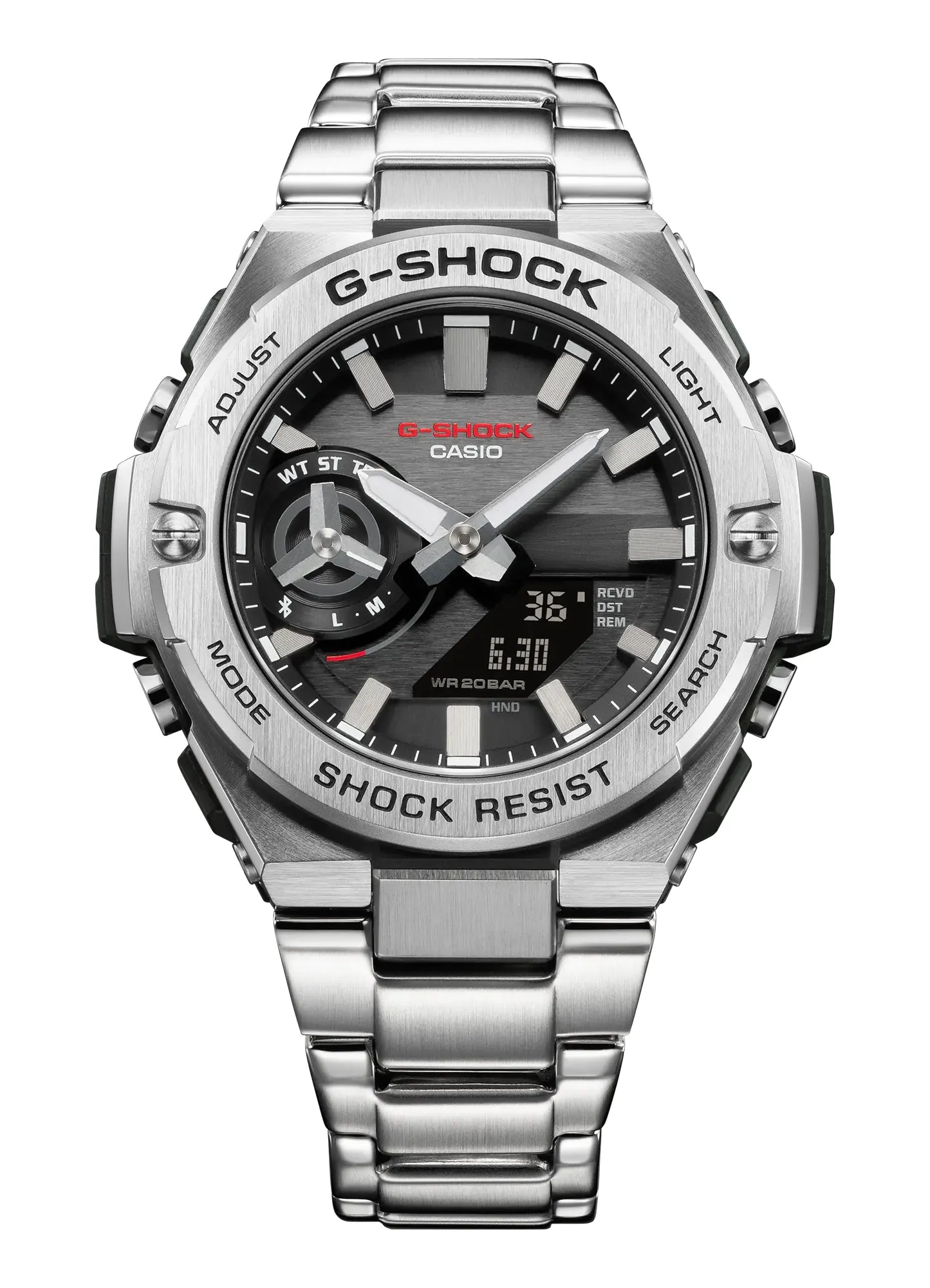 G-Shock Solar Stainless Steel Watch GSTB500D-1A 