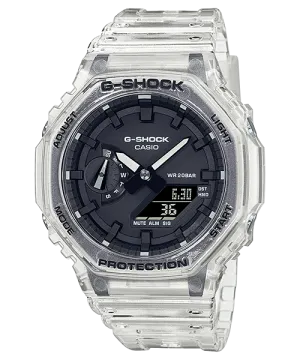 G-Shock Transparent CasiOak Carbon Core Guard Watch GA2100SKE-7A,quartz watch, quartz watches for men, quartz watches for women, best quartz watch, minimalist quartz watch, luxury quartz watch, waterproof quartz watch,analog quartz watch, digital quartz wa
