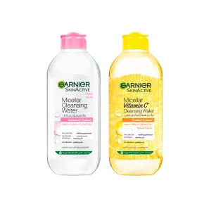 Garnier Micellar Water Classic And Vitamin C Bundle At 20% Off 
