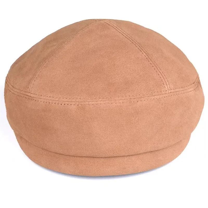 Gatsby Genuine Suede Leather Flat Cap