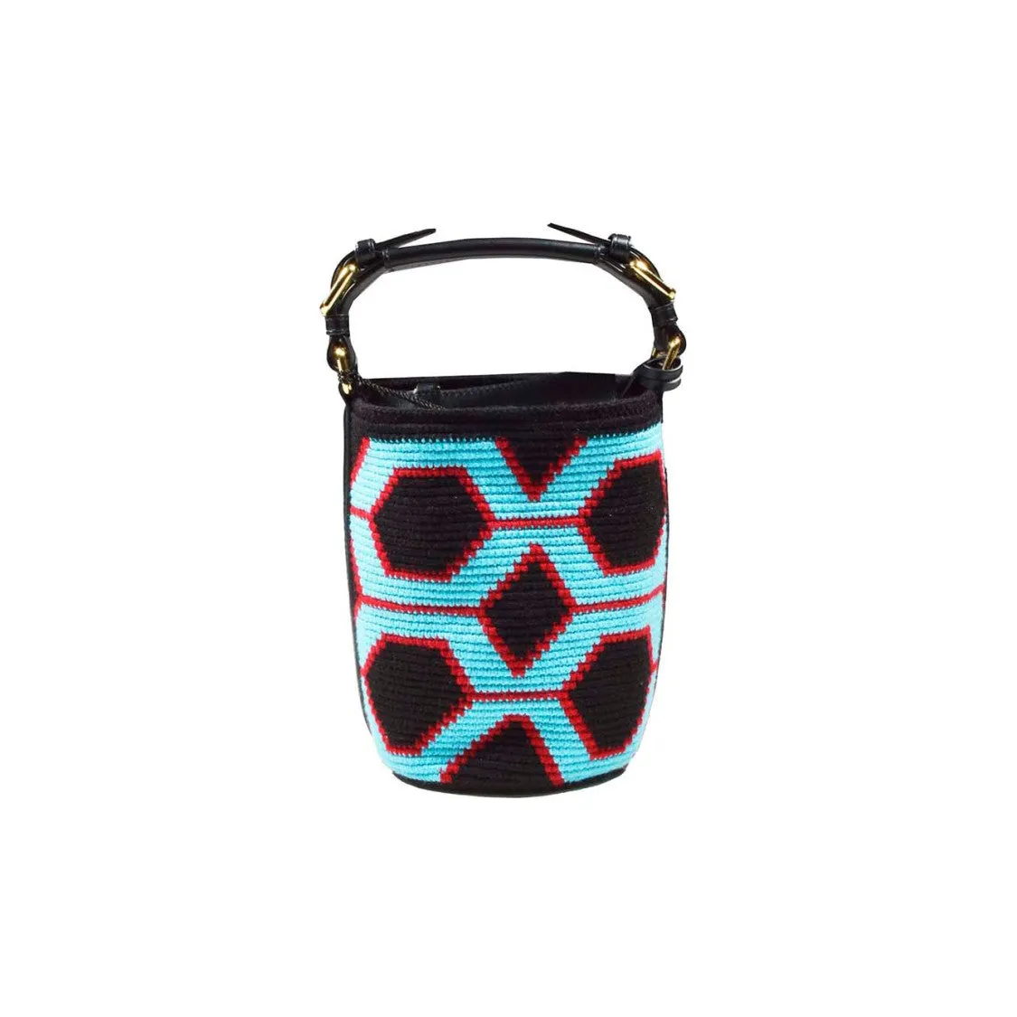 Geometric Pattern Cotton Bucket Bag stylish bucket bags