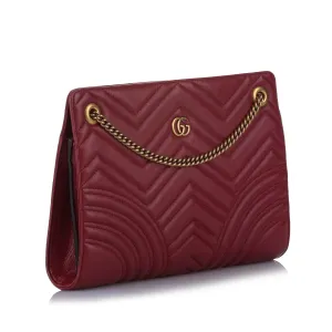 GG Marmont Leather Crossbody Bag Red anti-theft crossbody bags sale