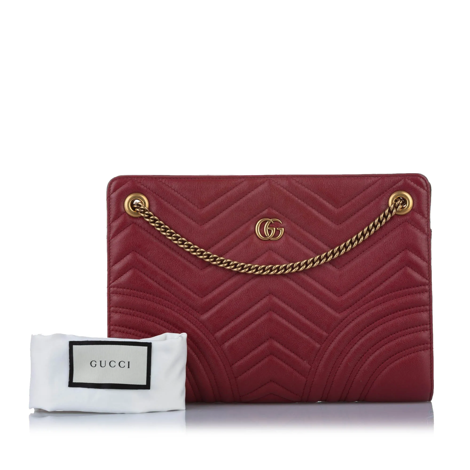 GG Marmont Leather Crossbody Bag Red