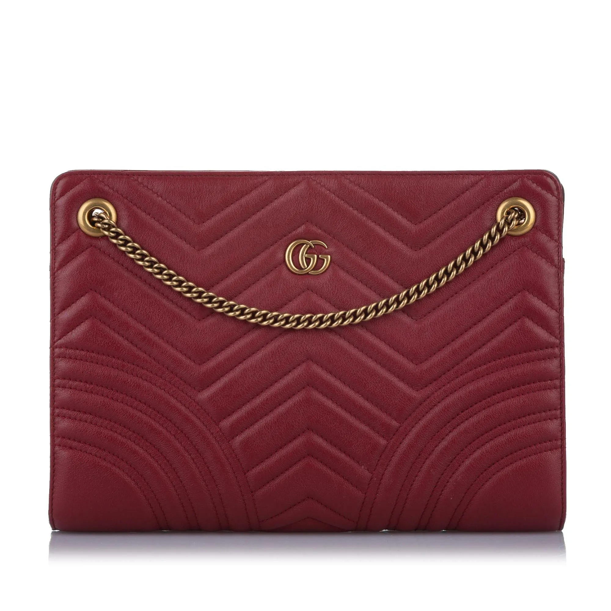 GG Marmont Leather Crossbody Bag Red