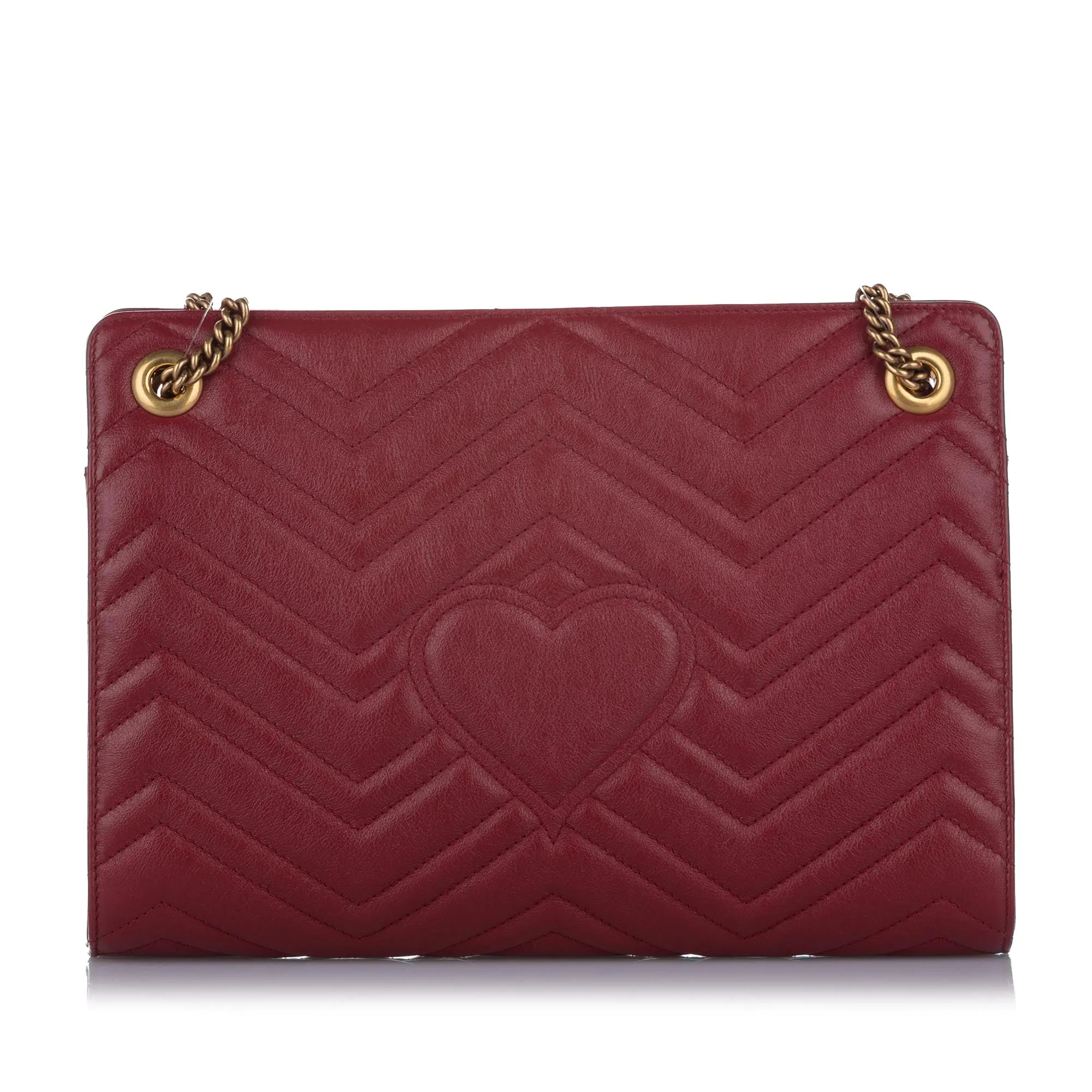 GG Marmont Leather Crossbody Bag Red