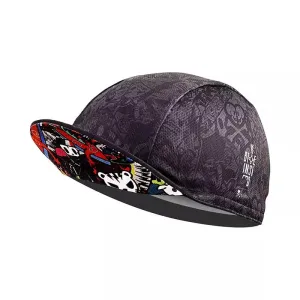 Ghelter Designs Cycling Cap stylish boater hat with ribbon on model