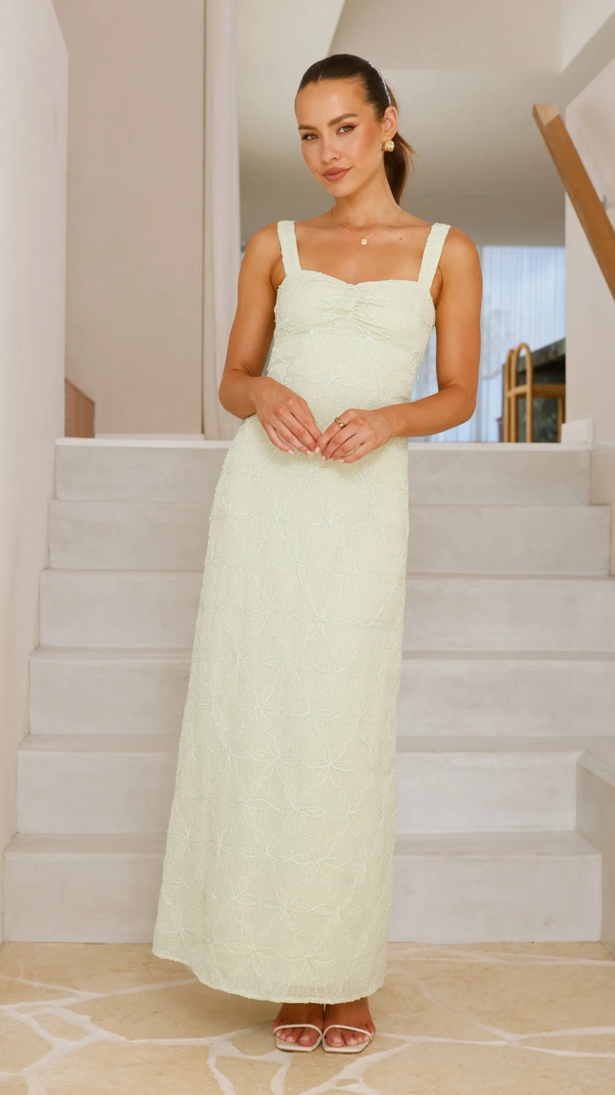 Gianna Maxi Dress - Sage Lace